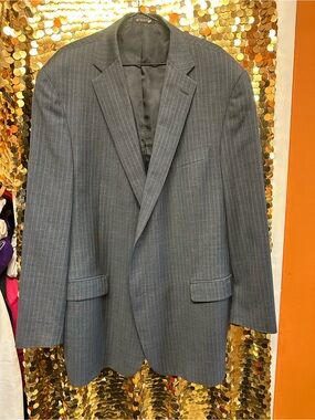 Hart Schaffner Marx Gray Pinstripe Sport Coat